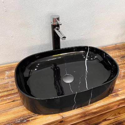 comprare Nero naturale Marquina Pietra nera Cucina Lavabo Vaso di marmo Lavabo O Lavabo Per Bagno online manufacture