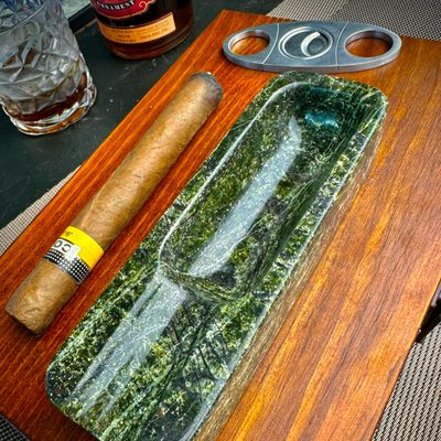 acheter Cendrier en marbre vert naturel de luxe en pierre personnalisé pour fumeur à domicile online manufacture