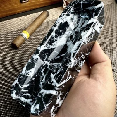 Beli Asbak Mewah Marmer Prancis Napoleon Hitam Tahan Lama Untuk Merokok online manufacture