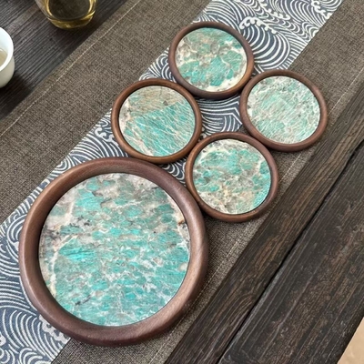 acheter Assiette de luxe en marbre vert du Brésil, résistante à la corrosion, haute durabilité online manufacture