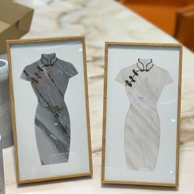 satın al Lüks Mermer oyma Cheongsam Mavi Palissandro Klasik El yapımı Çin Vintage Dekorasyonu online manufacture