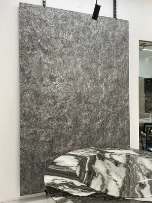 acheter Brésil Platine Diamant Marbre Luxe Pierre Book-match Fond Mur Caractéristique Revêtement de sol Luxueux Pierre online manufacture