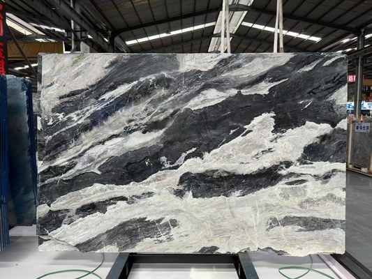 kaufen Brasilien Schwarzgrau und Weiß Marmor Naturstein Luxus für Feature Wände und Luxus Bodenbelag Anwendungen online manufacture
