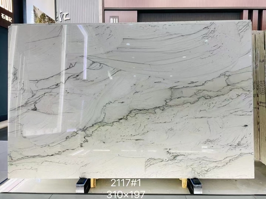 kaufen Brasilianischer Fisch - Bauch Weißer Marmor Luxusstein Buch-Match Hintergrund Feature Wand Luxus Bodenstein online manufacture