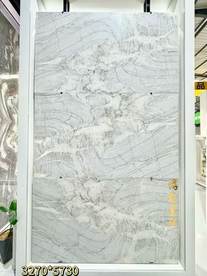 kaufen Italienischer Alpenweiß Marmor Luxus Stein Buch-Match Hintergrund Feature Wand Luxuriöser Bodenbelag Stein online manufacture