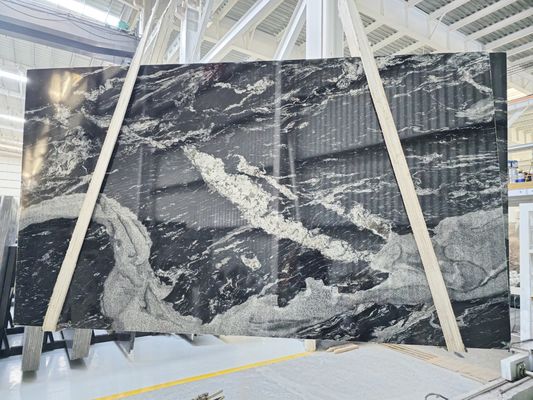 comprar Mármol Negro Cósmico Brasileño de Lujo para Fondo de Pared con Diseño de Libro Abierto, Piedra para Pisos de Lujo online manufacture