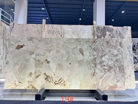 Buy Italian Monet Garden Marble Luxury Stone Book-match Background Feature Wall Luxurious Flooring Stone online manufacture