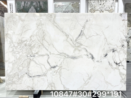 acheter Dalle de marbre blanc huître Namibie personnalisée avec un style de design moderne online manufacture