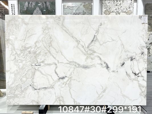 satın al Namibya İstiridye Ehite Beyaz Mermer Döşeme Modern Tasarım Stiliyle Özelleştirilmiş online manufacture