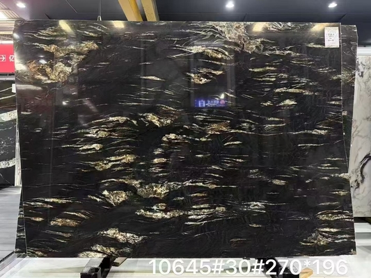 주문 브라질 블랙 골드 대리석 연마 마모 방지 바닥재 online manufacture