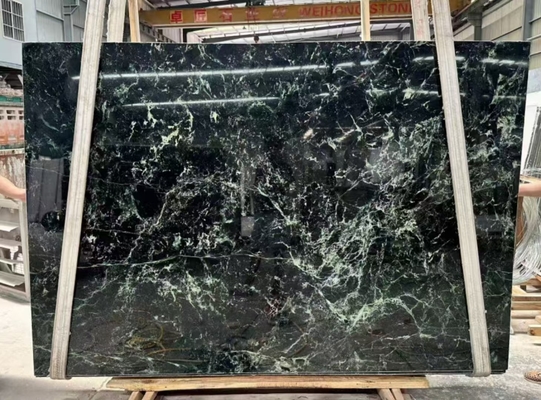 Buy Durable Italian Marble Stone Luxury Italian Marble Cat'S Eye Starry Sky Green Marble online manufacture