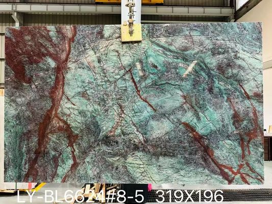 comprar Llaga de mármol verde brasileño piedra de mármol pulida de alto rendimiento comercial online manufacture