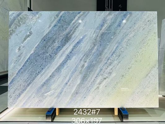 Beli Marmer Kalsit Azul Brasil Tahan Air Disesuaikan Untuk Dekorasi Interior online manufacture