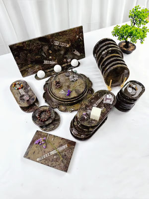 kopen Italy Canghai Jurassic Marmeren Stenen Plaat Marmeren Schaal Dienblad Krasbestendig Esthetisch online manufacture