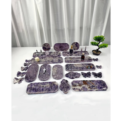 comprar Bandeja de mármore ametista do Brasil, bandeja de mesa de mármore versátil, resistente e fácil de limpar online manufacture