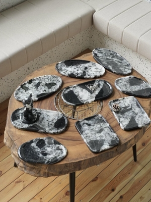 kopen Bulgari Crystal Black Marble Tray Brazilië Handgemaakte luxe voor tijdloze elegantie online manufacture