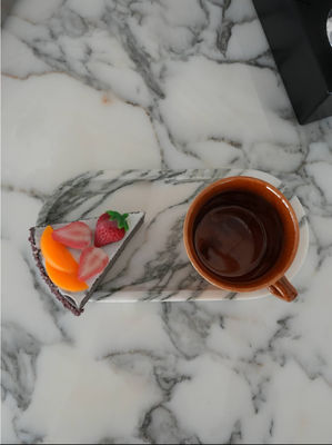 Mua Ý Arabescato Corchia Marble Tray Oval Natural Marble Plate Với phong cách sang trọng online manufacture