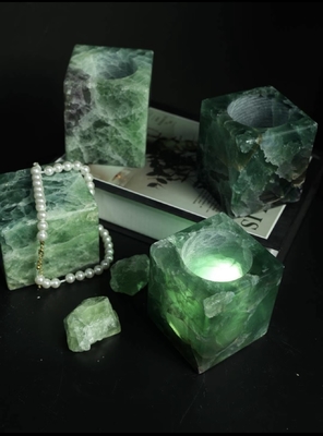 comprar Elegante Desgaste Resistente Artesanato Personalizado Mármore Cristal de Fluorita Verde Natural online manufacture