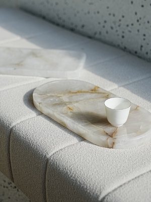 comprar Iran Blanco Cristallo Marmore Servir Prato Superfície polida Resistente ao calor online manufacture