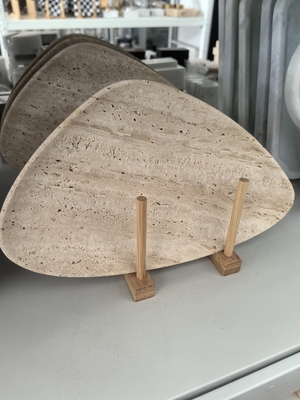 acheter Plateau en travertin de luxe naturel – Luxe artisanal pour une élégance intemporelle et une sophistication polyvalente online manufacture