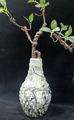 acheter Vase de fleurs de marbre blanc de luxe, artisanale, avec une surface poli online manufacture