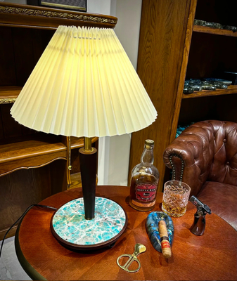 comprare Luce da tavolo in marmo verde di lusso Arte in marmo resistente alle macchie per l'interior design online manufacture