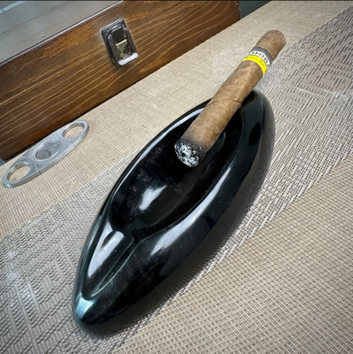 comprar Cenicero de Cigarro Natural de Obsidiana de Hielo Negro Duradero con Material Premium online manufacture
