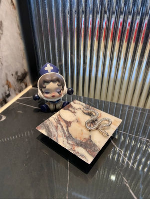 acheter Plateaux de nid en marbre résistant à la corrosion Plate en marbre robuste Plate de service en marbre online manufacture