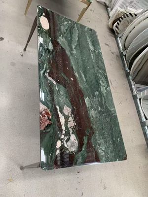 kaufen Kambodscha Geschliffener Grüner Rechteckiger Marmor Esstisch Küchentisch Marmorplatte online manufacture