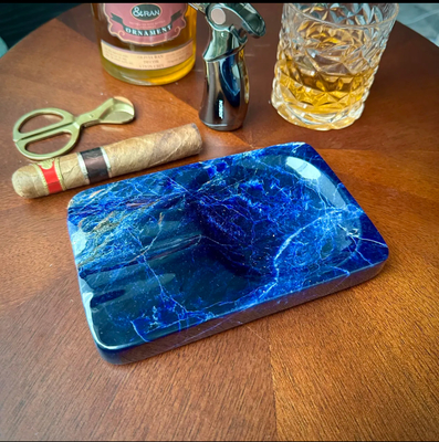 acheter Cendrier à cigares en marbre bleu cloisonné, résistant aux taches et à la chaleur online manufacture