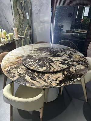 acheter Table à manger en marbre naturel et personnalisé : pièce maîtresse intemporelle et luxueuse avec surface lisse online manufacture
