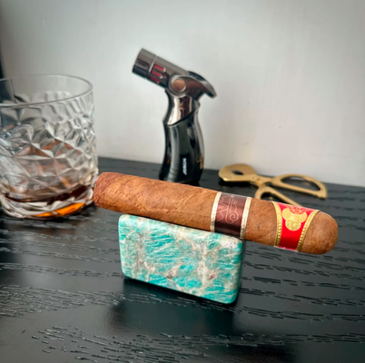Buy Green Marble Cigar Rest Portable Customized For Office Decoration online manufacture