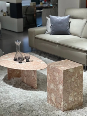 Mua Bàn đá cẩm thạch tự nhiên PinkShell được làm bằng tay cho các ứng dụng đa năng online manufacture