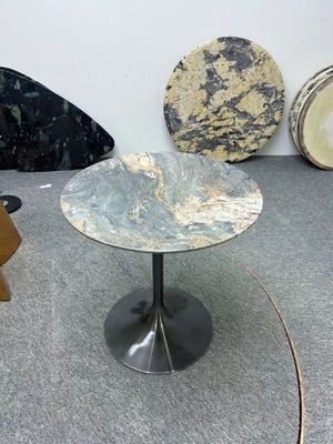 comprare Palissandro Tavolo da pranzo in marmo blu set Tavolo rotondo brasiliano lussuoso resistente all'usura online manufacture