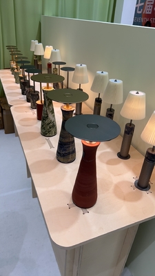 Lampe de chevet en marbre naturel fait à la main, respectueuse de l'environnement, marbre artisanal personnalisé