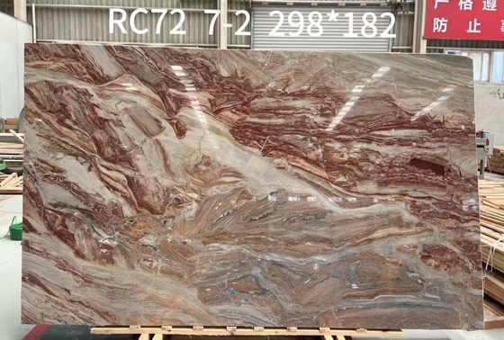 Ý Monica Red Marble Natural Luxury Stone cho các bức tường đặc trưng và các ứng dụng sàn sang trọng