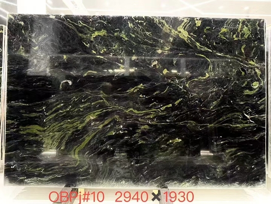 Бразильский мрамор Monet Garden Green - натуральный камень класса люкс для акцентных стен и элитных напольных покрытий