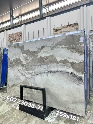 Albania Camouflage White and Brown Marble Natural Luxury Stone for Feature Walls and Luxury Flooring Applications