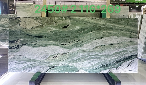 Black With Green Veining Marble Slab 18mm or 20mm Thickness