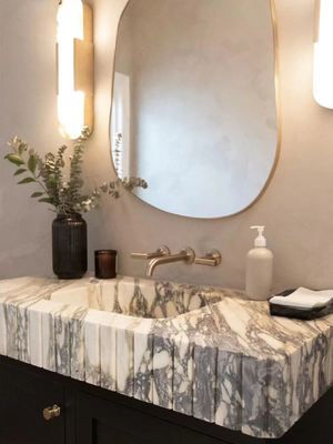 Luxury Bvlgari Purple Marble Countertop | Amethyst Surface for Kitchen & Vanity